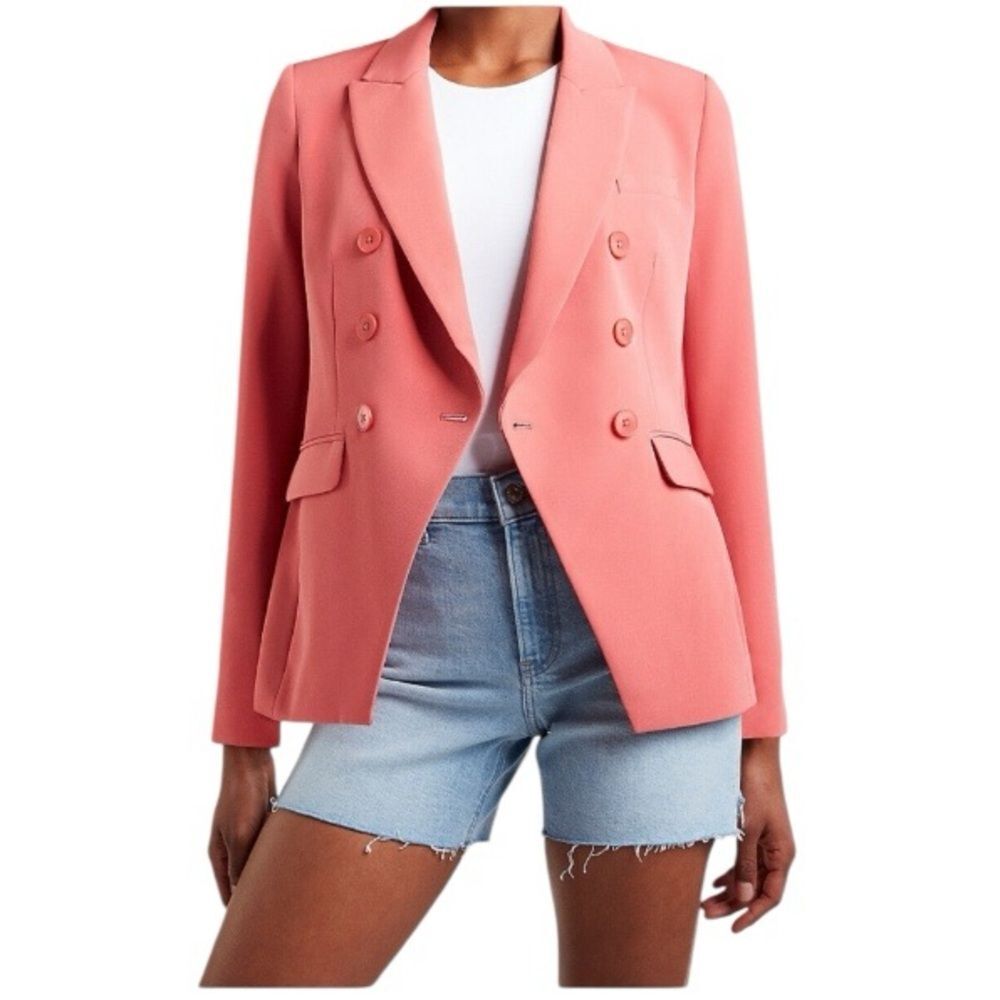 EXPRESS Blazer Suit Jacket Double Breasted Lined Pockets Womens Size Small